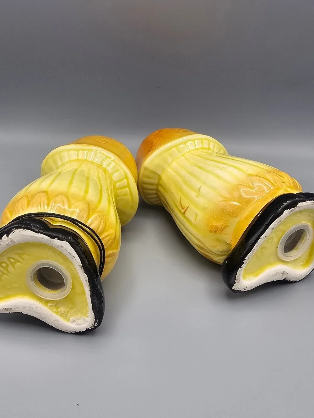 Vintage Ceramic Mushroom Salt and Pepper Shakers Set from Japan